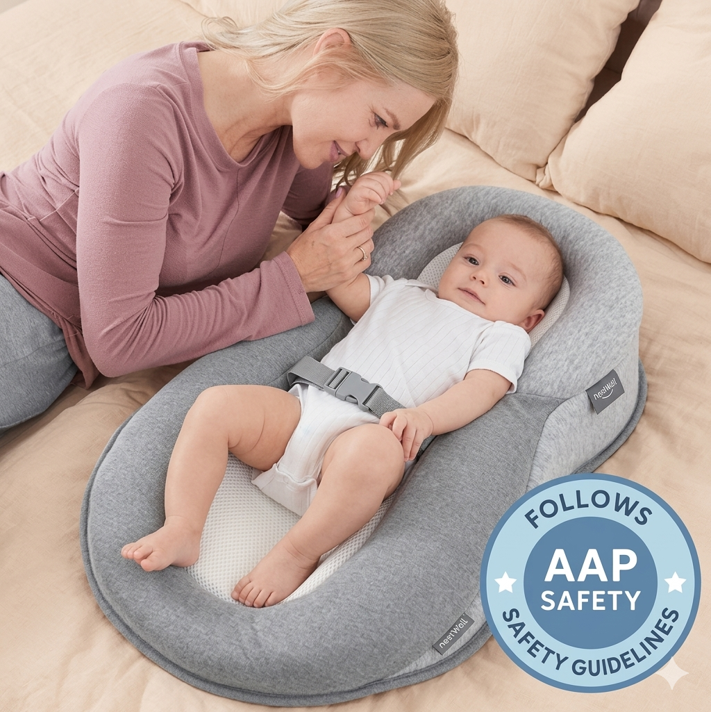 NestWell Baby Comfort Pillow — Relieves Reflux, Colic & Gas