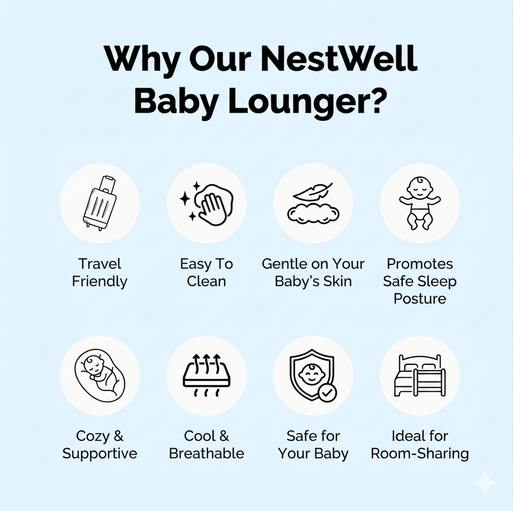 NestWell Baby Comfort Pillow — Relieves Reflux, Colic & Gas