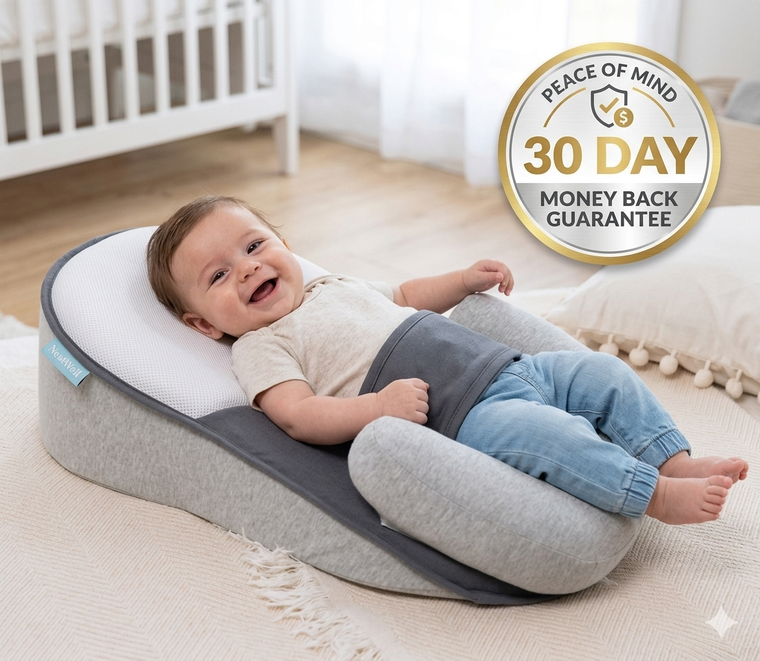 NestWell Baby Comfort Pillow — Relieves Reflux, Colic & Gas
